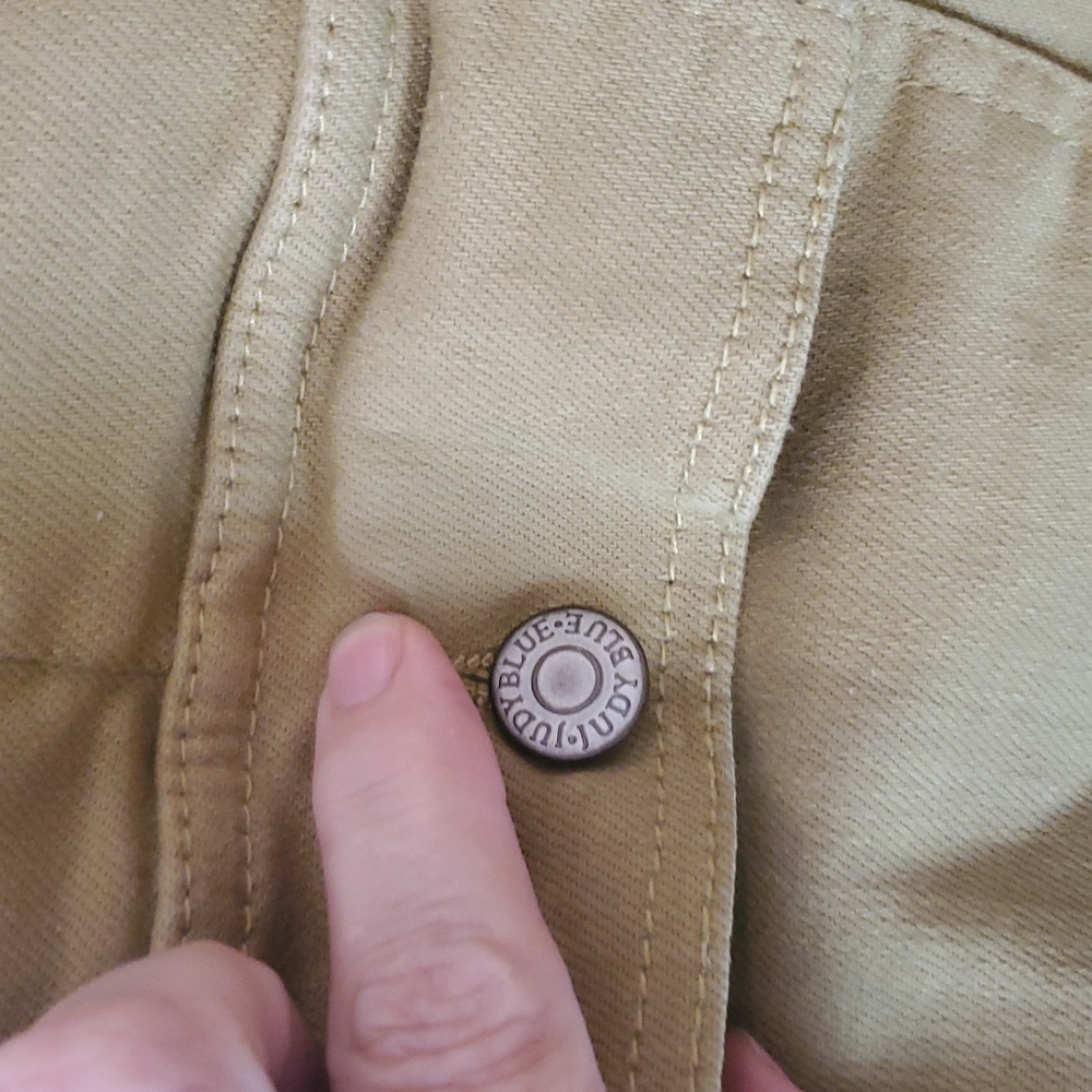 Judy Blue High Rise Straight Leg Cargo Jeans in Matcha Green Size 13/31 - Picture 11 of 14